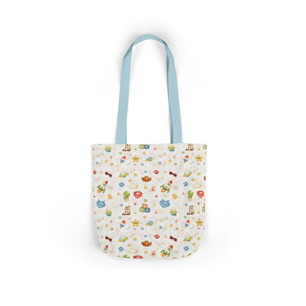 Canvas Tote Bag, ToyBox 🧸 Memories 🩵